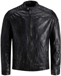 JACK & JONES Jjeliam Leather Jacket Noos Giacca Uomo
