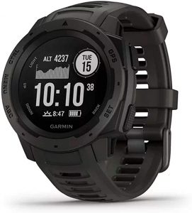 Garmin Instinct Graphite Sportwatch GPS, Regular, Grigio
