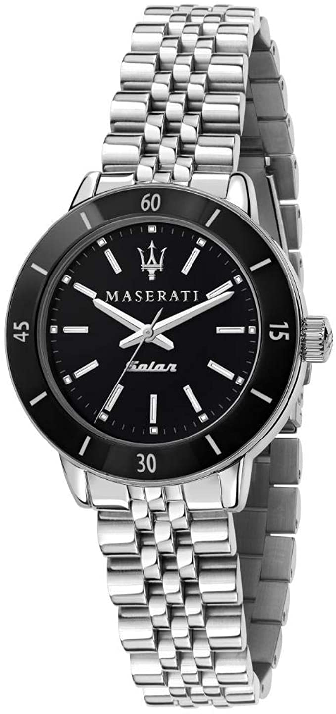 Maserati Orologio Donna, Collezione SUCCESSO SOLAR, al Quarzo, Solo tempo, Energia solare, in Acciaio - R8853145506
