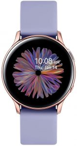 Samsung Galaxy Watch Active2 Smartwatch Bluetooth 40 mm in Alluminio e Cinturino Sport Violet, con GPS, Sensore di Frequenza Cardiaca, Tracker Allenamento, IP68, Gold Rose, Versione Italiana
