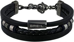 Gioiello BREIL collezione OUTER, BRACCIALE da UOMO in ACCIAIO COLORATO diversi colori, misura 22,5CM - TJ2670
