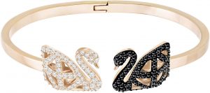 Swarovski Bracciale rigido Facet Swan, multicolore, Mix di placcature
