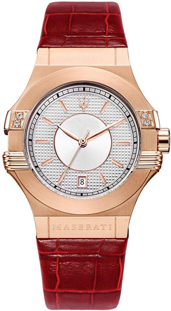 Orologio da donna, Collezione Potenza, movimento al quarzo, tempo e data , in acciaio e cuoio - R8851108501
