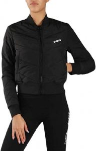 Guess Bomber Donna O0BA70 Imbottito con Zip Nero
