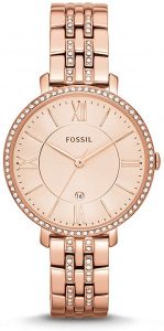 Fossil Jacqueline Orologio da donna, misura cassa 36 mm, movimento al quarzo, cinturino in acciaio inossidabile
