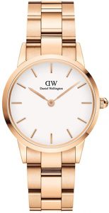 Daniel Wellington Iconic Link Orologio Donna, 28mm, in Acciaio Inox, Oro Rosa
