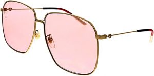 Gucci Occhiali da sole GG0394S GOLD/PINK donna
