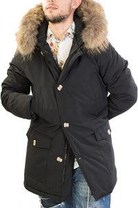 Antony Morale Giubbotto Parka Uomo Invernale Colori (Nero, Rosso, Blu) Pelliccia Vera Volpe Removibile 3 Colori Disponibili
