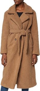 Marchio Amazon - find. Longline Teddy Coat Giacca Donna
