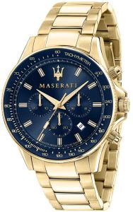 Maserati Orologio Uomo, Collezione SFIDA, in Acciaio, PVD Oro - R8873640008
